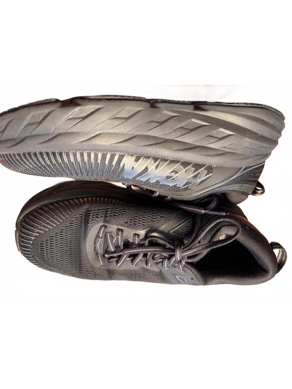 HOKA Bondi 7 Women 8.5 D Wide Triple Black Running Shoes 1110531 BBLC